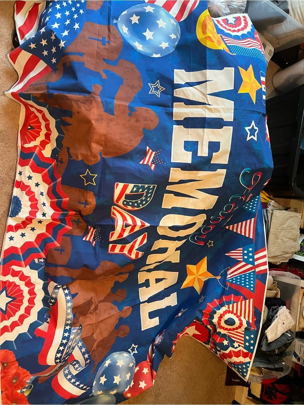 Memorial Day and July 4th decorations